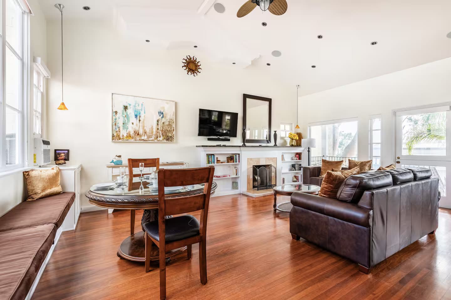 A Laguna living room staged for listing